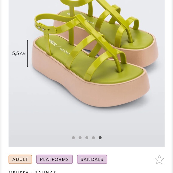 ❤️Melissa Platform sandal- size 7❤️- (#55) - Picture 3 of 10